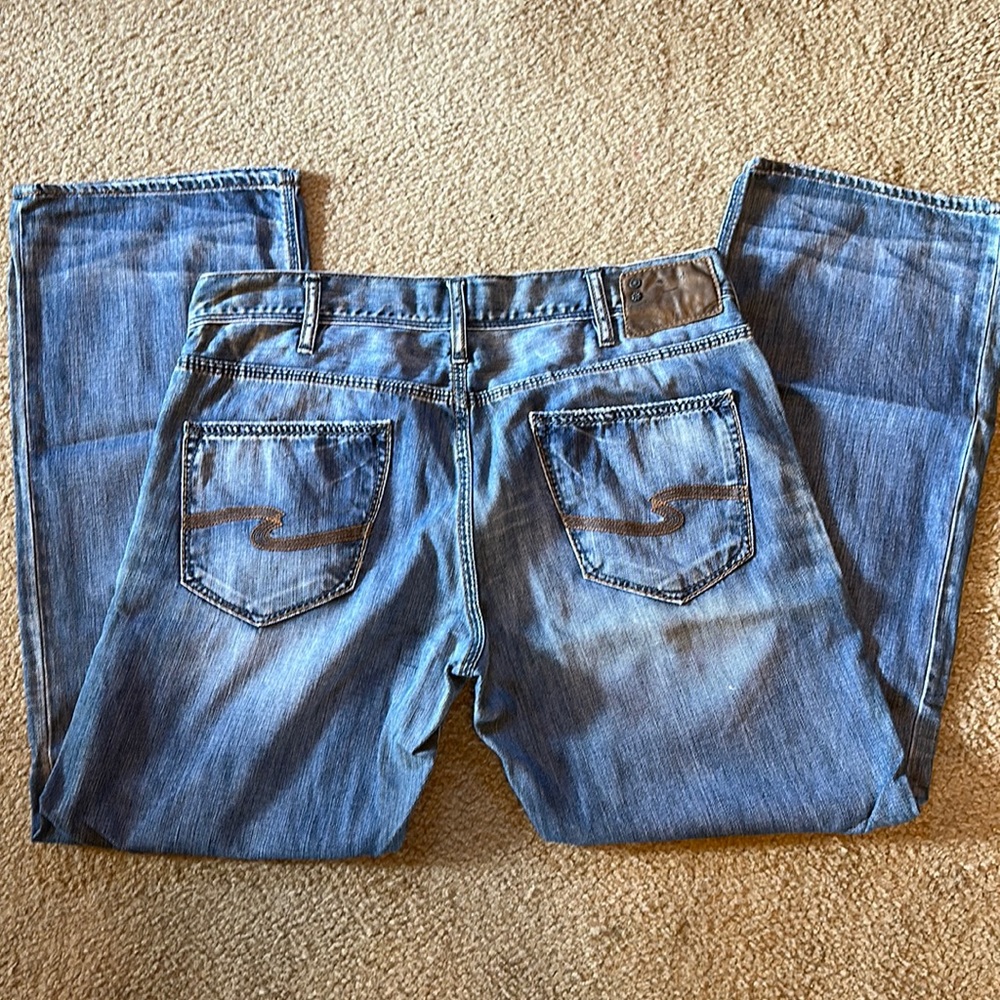 Silver Jeans Blue Straight-Leg Denim